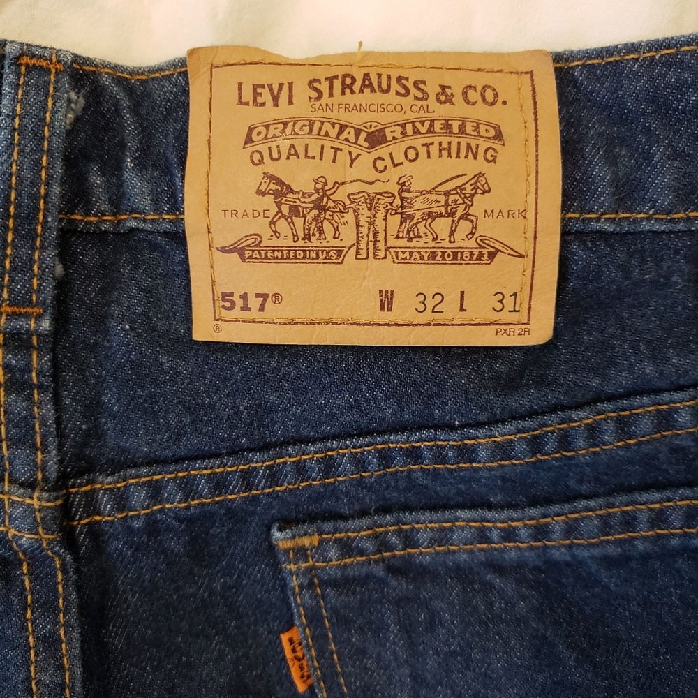 Men's 517 vintage orange tab jeans